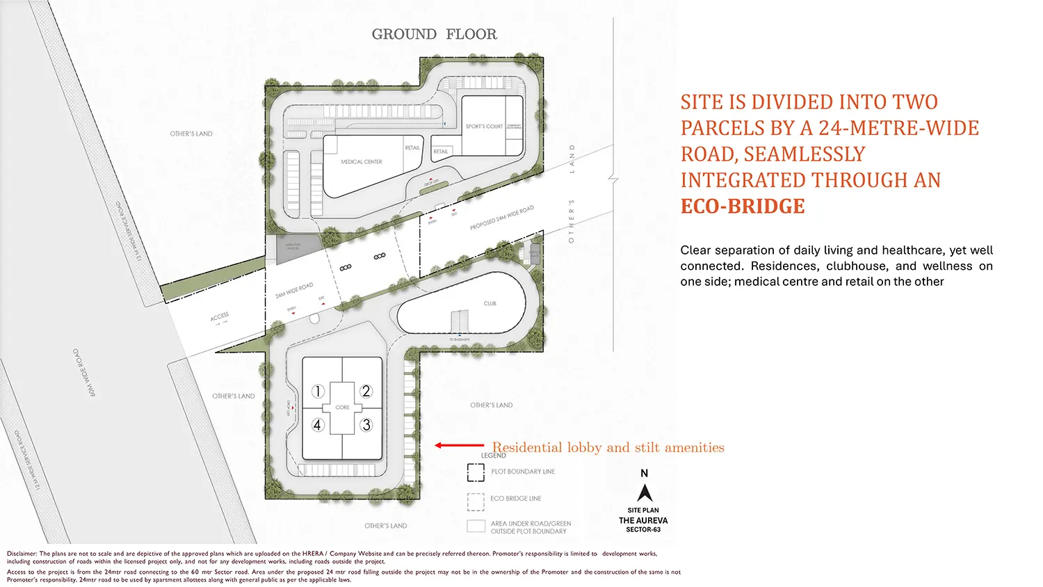 Ground Floor Plan DLF The Aureva